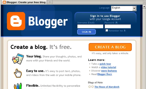 Blogspot / Blogger: архив